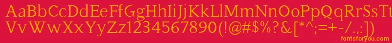 Hassliebe Font – Orange Fonts on Red Background