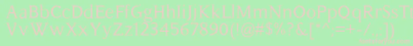 Hassliebe Font – Pink Fonts on Green Background