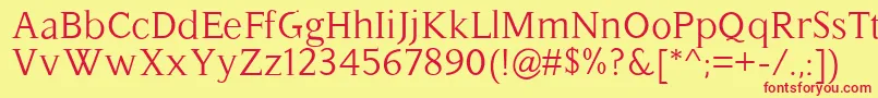 Hassliebe Font – Red Fonts on Yellow Background