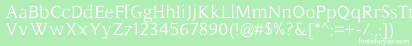 Hassliebe Font – White Fonts on Green Background