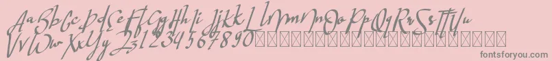 fuente hastagrampersonal – Fuentes Grises Sobre Fondo Rosa