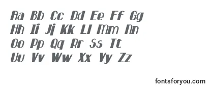 Revisão da fonte Hastings Italic