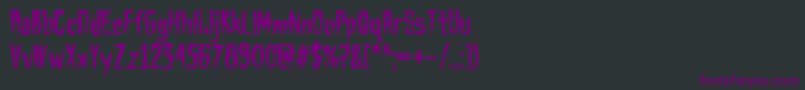 Шрифт HauntAOE – фиолетовые шрифты на чёрном фоне