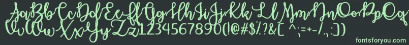 Haunted Moon   Font – Green Fonts on Black Background