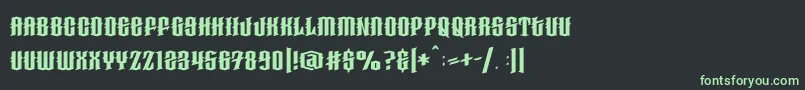 Haunted Woods Demo Font – Green Fonts on Black Background