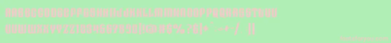 Haunted Woods Demo Font – Pink Fonts on Green Background