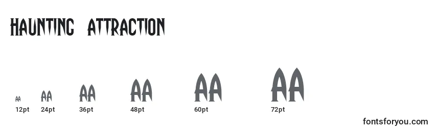 Haunting Attraction Font Sizes