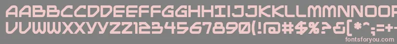 MainframeBb Font – Pink Fonts on Gray Background