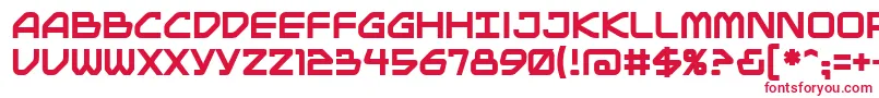 MainframeBb Font – Red Fonts on White Background