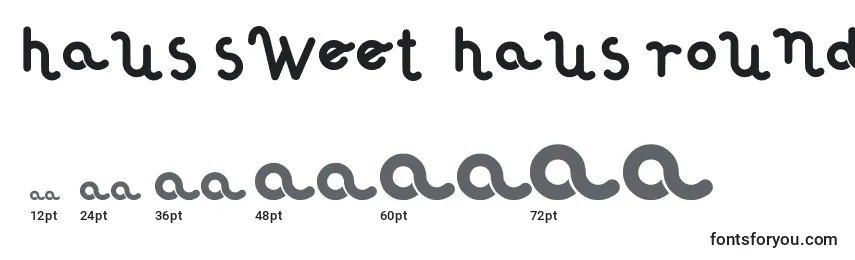 Haus Sweet  Haus Rounded Font Sizes