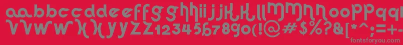 Haus Sweet  Haus Font – Gray Fonts on Red Background