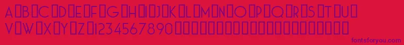 HauteCorniche Regular Font – Purple Fonts on Red Background