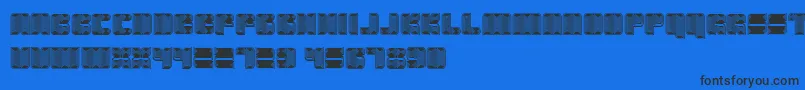 Havana Font – Black Fonts on Blue Background