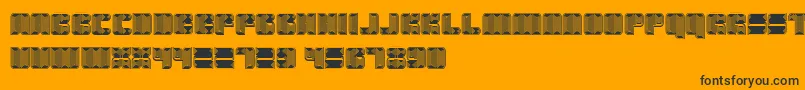 Havana Font – Black Fonts on Orange Background