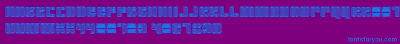 Havana Font – Blue Fonts on Purple Background