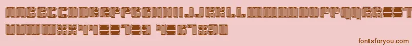 Havana-Schriftart – Braune Schriften auf rosa Hintergrund
