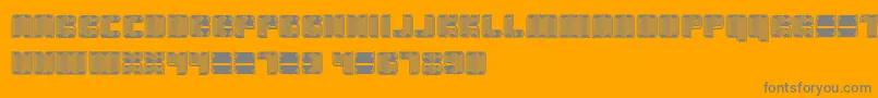 Havana Font – Gray Fonts on Orange Background