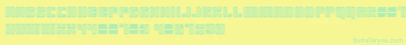 Havana Font – Green Fonts on Yellow Background