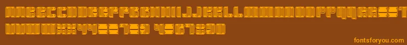 Havana Font – Orange Fonts on Brown Background