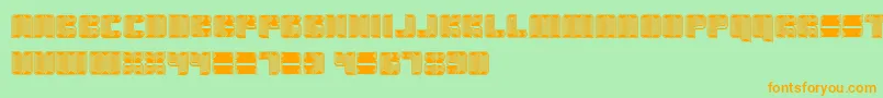 Havana Font – Orange Fonts on Green Background