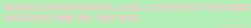 Havana Font – Pink Fonts on Green Background