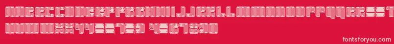 Havana-Schriftart – Rosa Schriften auf rotem Hintergrund