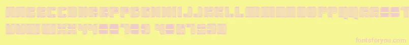 Havana Font – Pink Fonts on Yellow Background