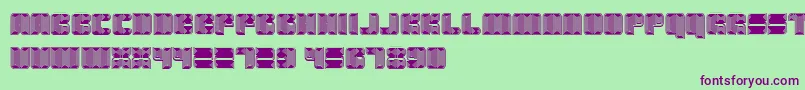 Havana Font – Purple Fonts on Green Background