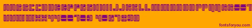 Havana Font – Purple Fonts on Orange Background