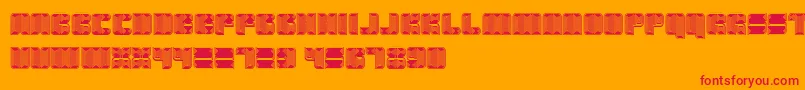 Havana Font – Red Fonts on Orange Background