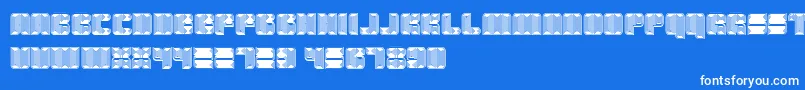 Havana Font – White Fonts on Blue Background