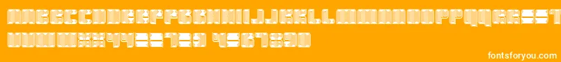 Havana Font – White Fonts on Orange Background