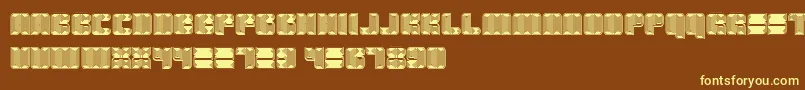 Havana Font – Yellow Fonts on Brown Background
