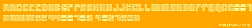 Havana Font – Yellow Fonts on Orange Background
