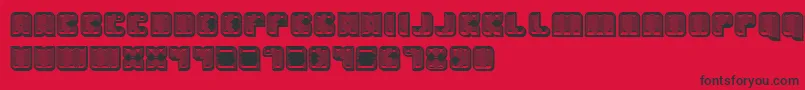 Havana3D Font – Black Fonts on Red Background