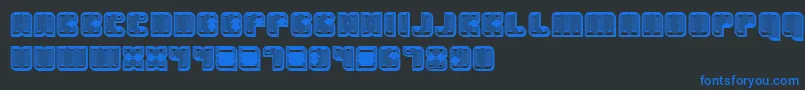 Havana3D Font – Blue Fonts on Black Background