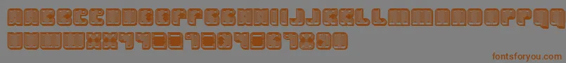 Havana3D Font – Brown Fonts on Gray Background