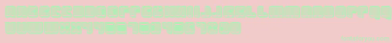 Havana3D Font – Green Fonts on Pink Background