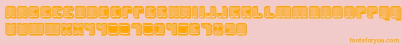 Havana3D Font – Orange Fonts on Pink Background