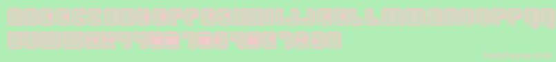 Havana3D Font – Pink Fonts on Green Background