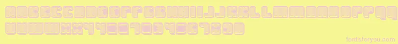 Havana3D Font – Pink Fonts on Yellow Background