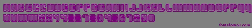Havana3D Font – Purple Fonts on Gray Background