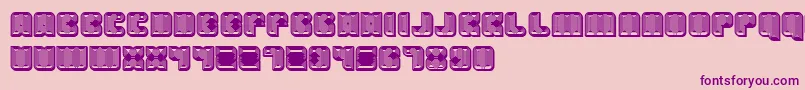 Havana3D Font – Purple Fonts on Pink Background