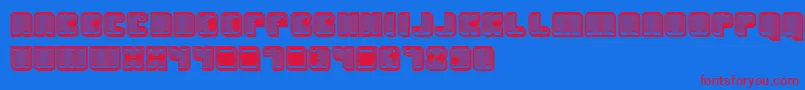 Havana3D Font – Red Fonts on Blue Background