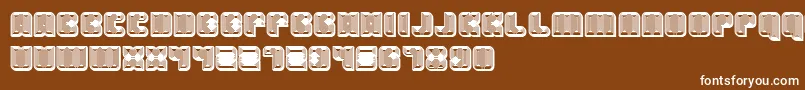 Havana3D Font – White Fonts on Brown Background