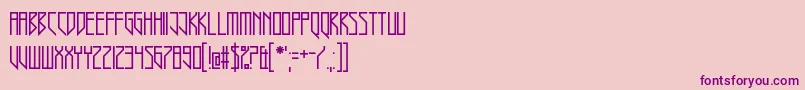 Havannah Hank-Schriftart – Violette Schriften auf rosa Hintergrund