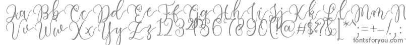 Шрифт Having Fun Font by 7NTypes – серые шрифты на белом фоне