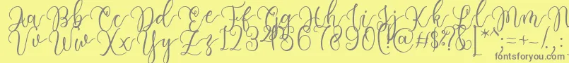 fuente Having Fun Font by 7NTypes – Fuentes Grises Sobre Fondo Amarillo