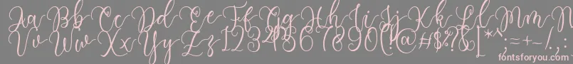 Having Fun Font by 7NTypes Font – Pink Fonts on Gray Background