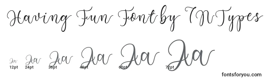 Having Fun Font by 7NTypes Font Sizes